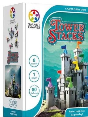 Tower Stacks Kids Puzzle Game - Multicolor Flags